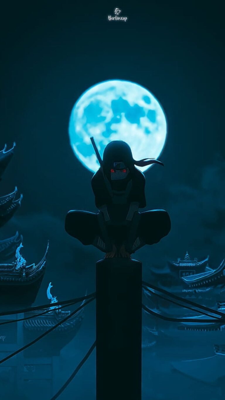 4K Moon iTachi Wallpaper for iPhone Backgrounds from Naruto anime 6