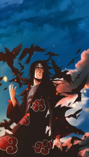 4K Moon iTachi Wallpaper for iPhone Backgrounds from Naruto anime 8