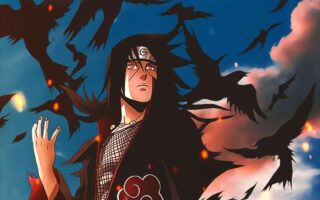 4K Moon iTachi Wallpaper for iPhone Backgrounds from Naruto anime 8