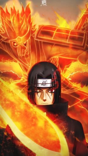 4K Moon iTachi Wallpaper for iPhone Backgrounds from Naruto anime 9