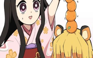 4k Cute Nezuko x Zenitsu Wallpaper from Anime Demon Slayer Kimetsu no Yaiba wallpapers 26