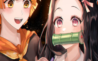 4k Nezuko x Zenitsu Wallpaper from Anime Demon Slayer Kimetsu no Yaiba wallpapers 10