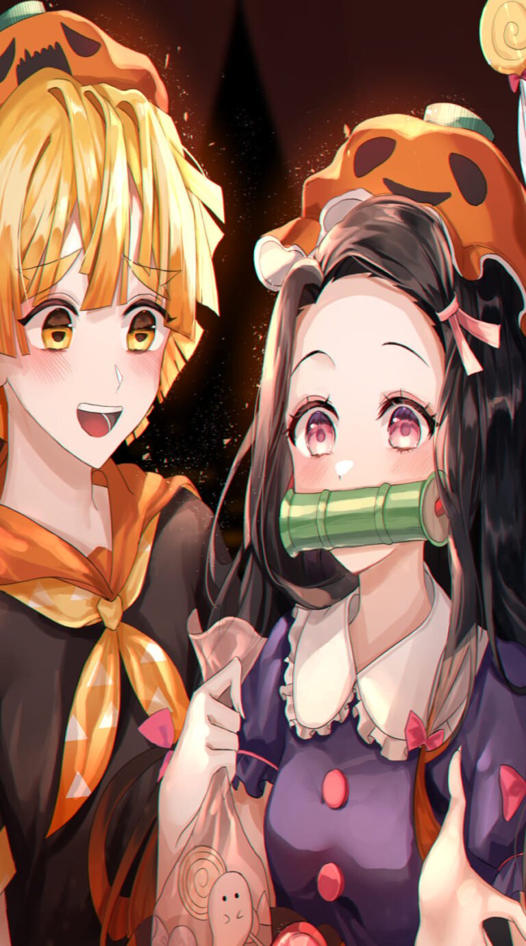 4k Nezuko x Zenitsu Wallpaper from Anime Demon Slayer Kimetsu no Yaiba wallpapers 10