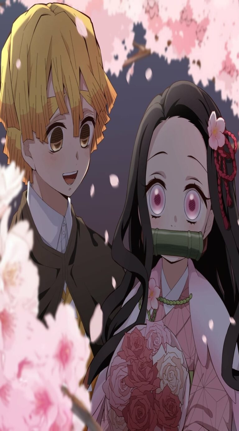 4k Nezuko x Zenitsu Wallpaper from Anime Demon Slayer Kimetsu no Yaiba wallpapers 18