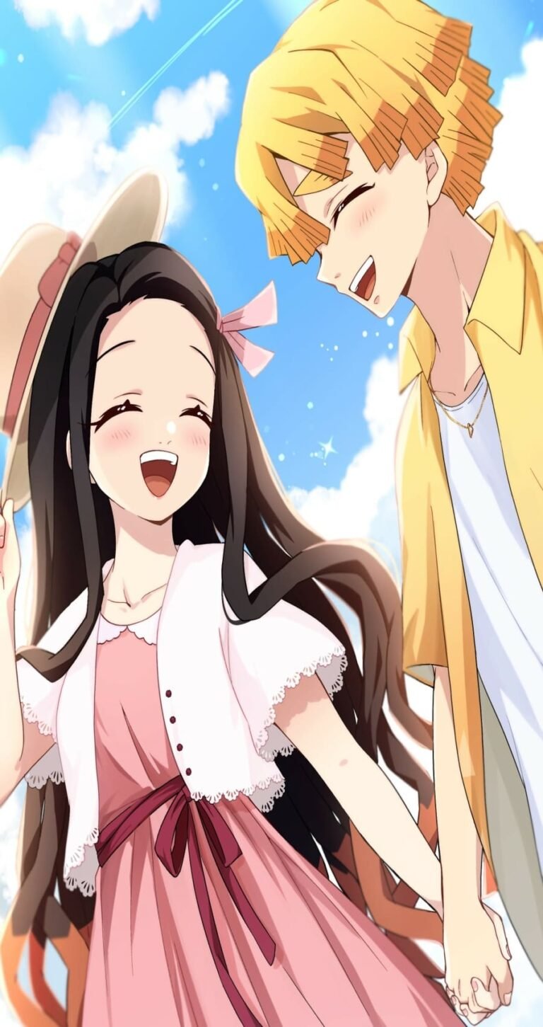 4k Nezuko x Zenitsu Wallpaper from Anime Demon Slayer Kimetsu no Yaiba wallpapers 28