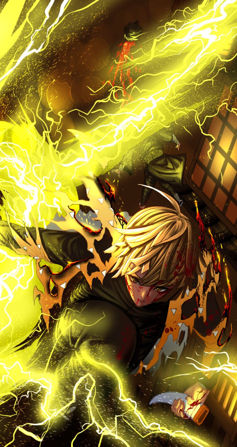 4k Zenitsu Wallpaper from Anime Demon Slayer Kimetsu no Yaiba wallpapers 25