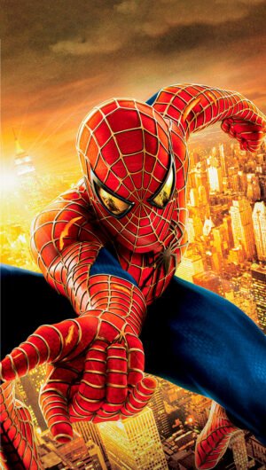 Amazing HD Shooting web Spiderman wallpaper for iPhone 14 backgounds