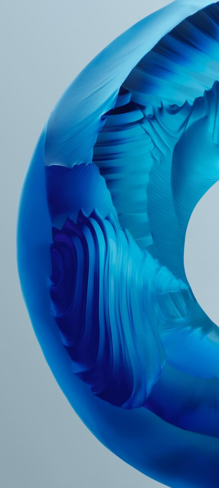 Amazing blue ios 16 lock screen wallpaper for iphone 14 pro max 2