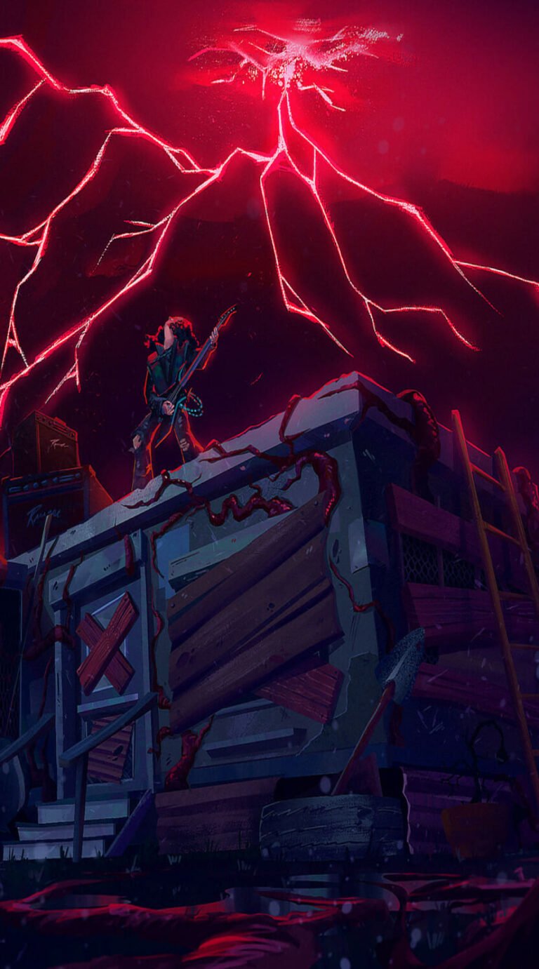 Awesome stranger things sky stranger things wallpaper 4k for iPhone 14