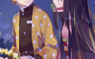 Best 4k Nezuko x Zenitsu Wallpaper from Anime Demon Slayer Kimetsu no Yaiba wallpapers