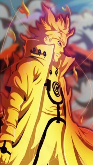 Naruto baryon mode iPhone Wallpaper 4k from Naruto Shippuden Anime 16
