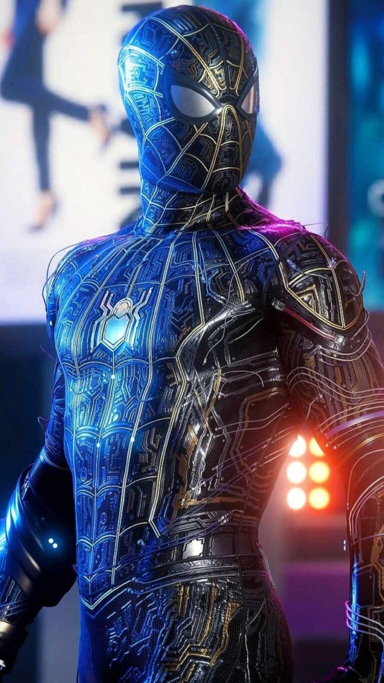 New Wallpaper Spiderman 2099 Techno Suit iPhone 14 backgounds