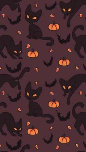 halloween background and halloween preppy wallpaper for iPhone 14 3