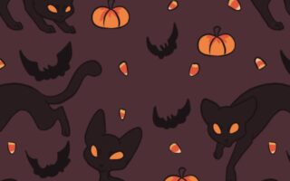 halloween background and halloween preppy wallpaper for iPhone 14 3
