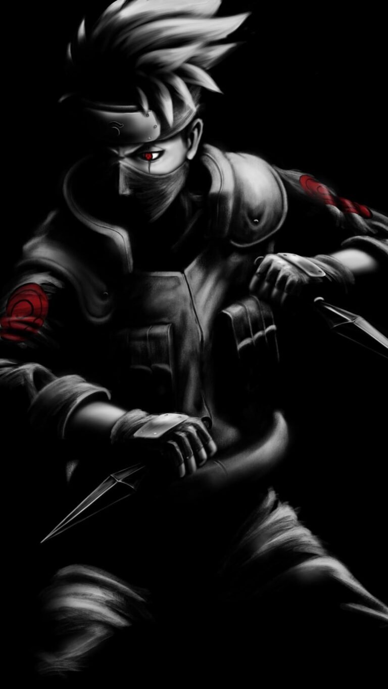 kakashi wallpaper 4k iPhone 14 Backgrounds from Naruto Anime 4
