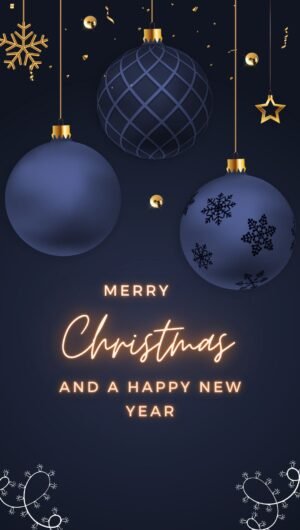 Awesome Merry Christmas Card and Aesthetic Christmas Background for iPhone